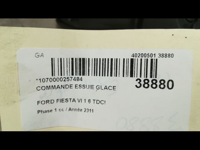 Commande essuie glace Ford FIESTA VI (CB1, CCN) 1.6 tdci (2008-2012)