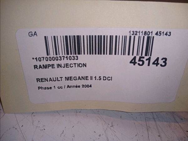 Rampe injection Renault MEGANE II (BM0-1_, CM0-1_) 1.5 dci (bm0f, bm0t, bm2b, cm0f, cm0t) (2002-2008) 5 portes