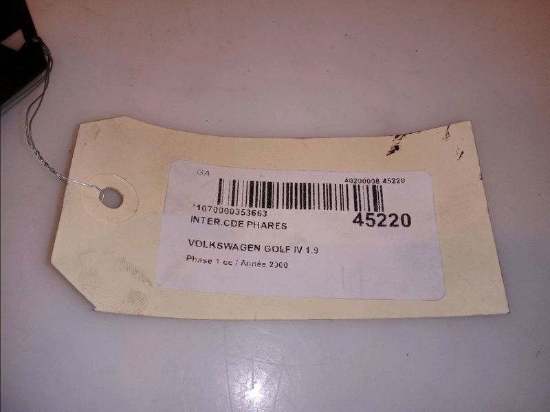 Interrupteur commande de phares Volkswagen GOLF IV (1J1) 1.9 tdi (1997-2004) 3 portes