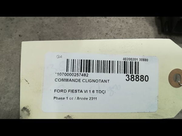 Commande clignotant Ford FIESTA VI (CB1, CCN) 1.6 tdci (2008-2012)