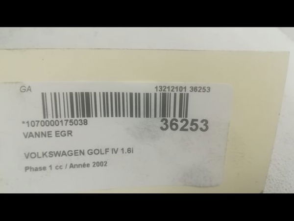 Vanne egr Volkswagen GOLF IV (1J1) 1.6 16v (2000-2005)