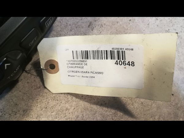 Commande de chauffage Citroën XSARA PICASSO (N68) 2.0 hdi (1999-2011) 5 portes