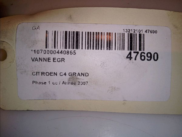 Vanne egr Citroën C4 GRAND PICASSO I (UA_) 2.0 hdi 138 (2006-2013)