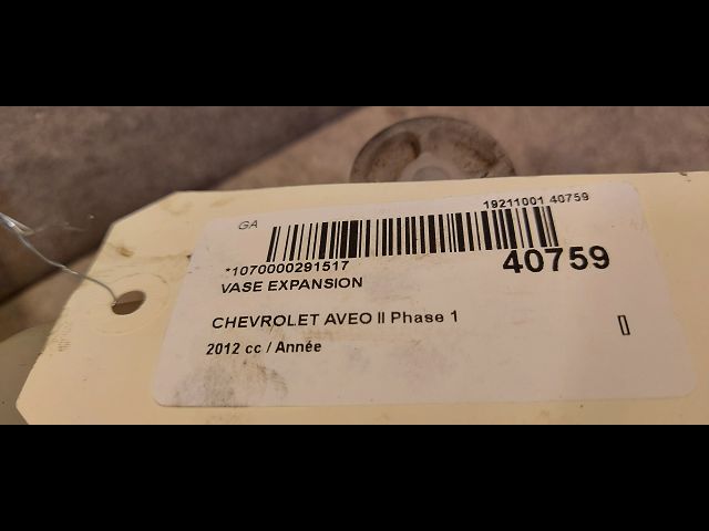 Vase expansion CHEVROLET AVEO II AVEO II Phase 1 2011-06-01--2015-06-30