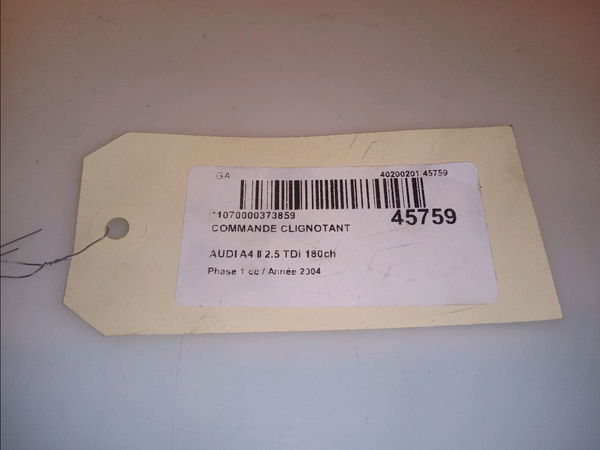Commande clignotant Audi A4 B6 (8E2) 2.5 tdi quattro (2000-2004)