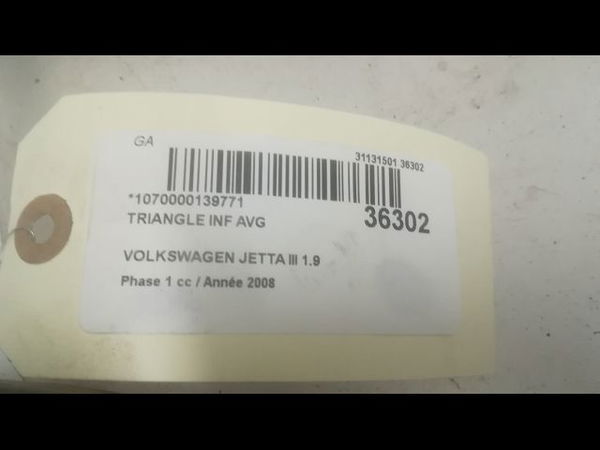 Triangle inf avg Volkswagen JETTA III (1K2) 1.9 tdi (2005-2010)