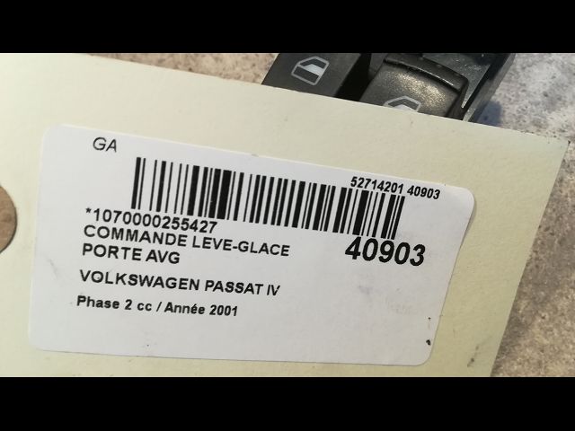 Commande lève-glace porte avant gauche Volkswagen PASSAT B5.5 (3B3) 1.9 tdi (2000-2005)