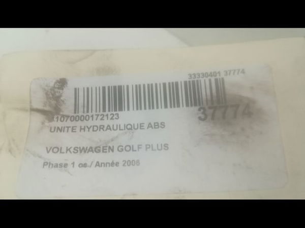Unité hydraulique abs Volkswagen GOLF PLUS V (5M1, 521) 1.9 tdi (2005-2009) 5 portes