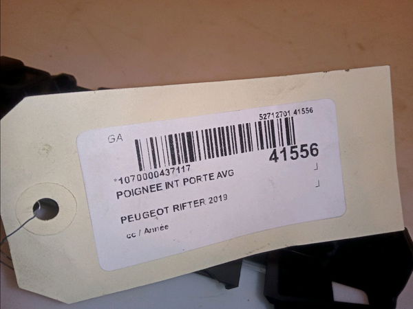 Poignee int porte avg Peugeot RIFTER 1.5 bluehdi 100 (2018)