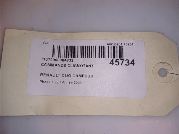Commande clignotant Renault CLIO II (BB_, CB_) 1.5 dci (b-cb3m) (2005-2010) 3 portes
