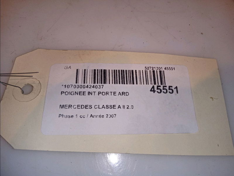 Poignee int porte ard Mercedes-benz CLASSE A (W169) A 180 cdi (169.007, 169.307) (2004-2012) 5 portes