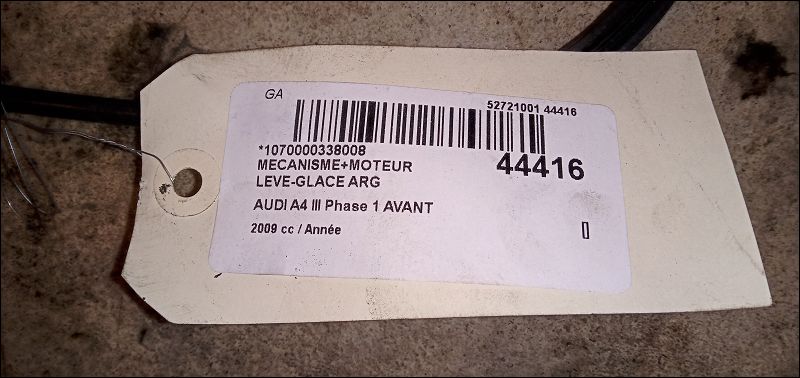 Mecanismemoteur leve-glace arg Audi A4 B8 Avant (8K5) 3.0 tdi quattro (2011-2015)