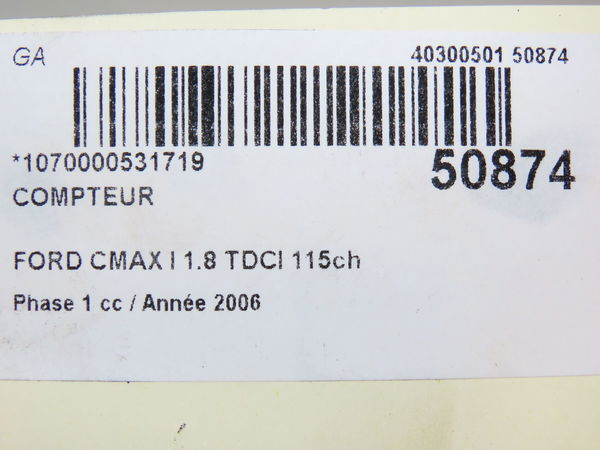 Compteur Ford FOCUS C-MAX (DM2) 1.8 tdci (2005-2007) 5 portes
