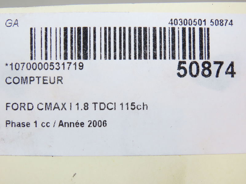 Compteur Ford FOCUS C-MAX (DM2) 1.8 tdci (2005-2007) 5 portes