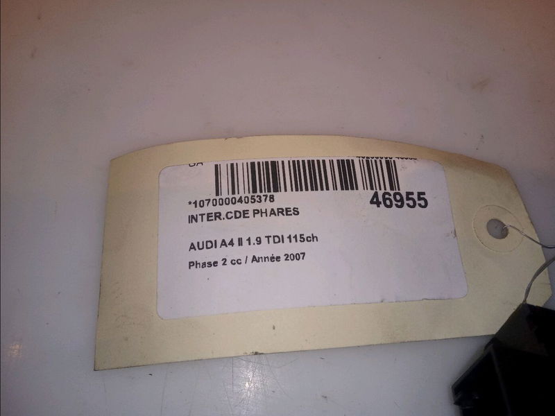 Interrupteur commande de phares Audi A4 B7 (8EC) 1.9 tdi (2004-2008) 4 portes