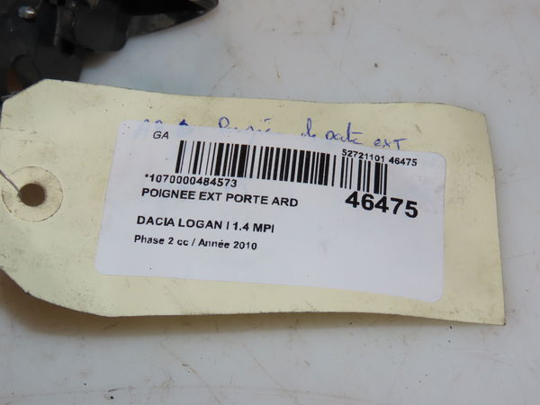 Poignee ext porte ard Dacia LOGAN (LS_) 1.4 mpi lpg (ls0c) (2006-2012)