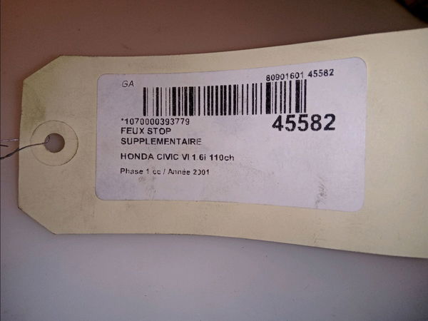 Feux stop supplementaire Honda CIVIC VII Hatchback (EU, EP, EV) 1.6 i (ep2, eu8, eu6) (2001-2005)