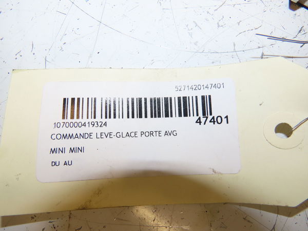 Commande lève-glace porte avant gauche Mini MINI (R50, R53) Cooper (2001-2006) 3 portes