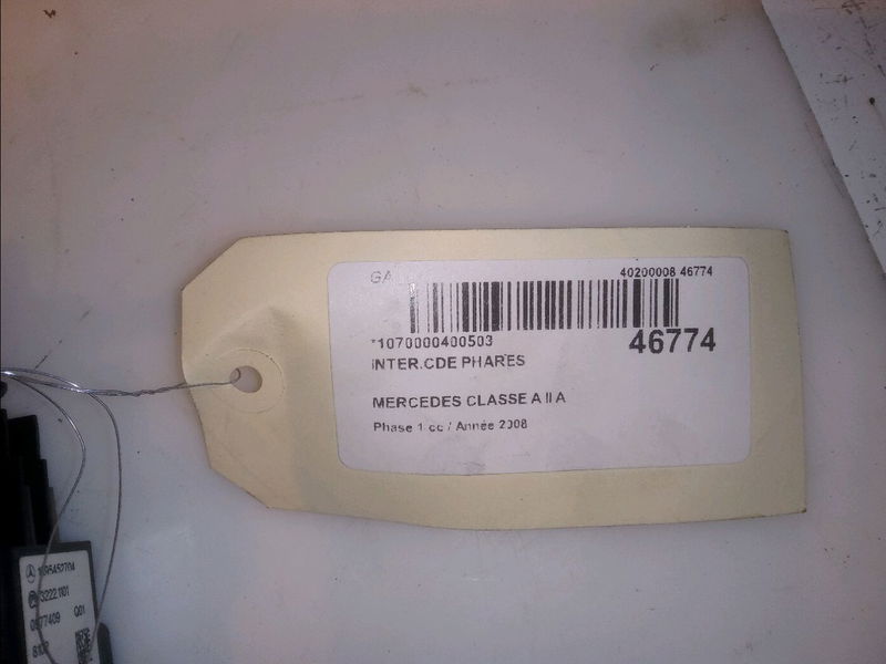 Interrupteur commande de phares Mercedes-benz CLASSE A (W169) A 180 cdi (169.007, 169.307) (2004-2012) 5 portes
