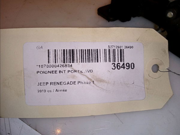 Poignee int porte avd JEEP RENEGADE Phase 1 09-2014