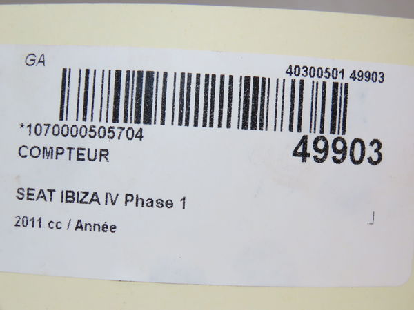 Compteur Seat IBIZA IV ST (6J8, 6P8) 1.6 tdi (2010-2015)