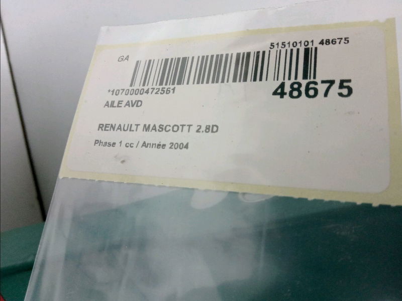 Aile avant droite Renault trucks MASCOTT Camion plate-forme-Châssis 90 (1999-2001)