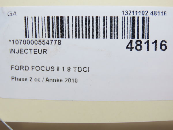 Injecteur Ford FOCUS II (DA_, HCP, DP) 1.8 tdci (2005-2012)
