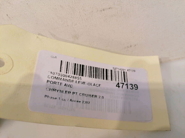 Commande lève-glace porte avant gauche Chrysler PT CRUISER (PT_) 2.0 (2000-2004)