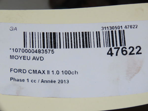 Moyeu avd Ford C-MAX II (DXA-CB7, DXA-CEU) 1.0 ecoboost (2012-2019)