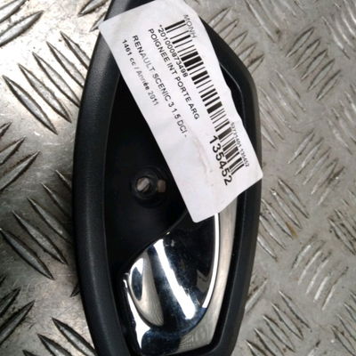 Poignee int porte arg Renault SCÉNIC III (JZ0-1_) 1.5 dci (2009) 5 portes