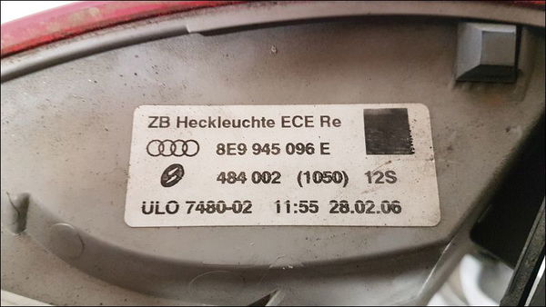 Feu arrière droit Audi A4 B7 Avant (8ED) 2.0 tdi 16v (2004-2008)