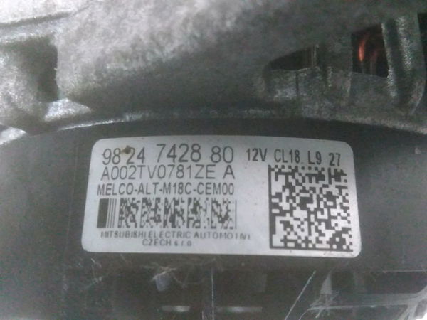 Alternateur Peugeot PARTNER Camionnette-Monospace (K9) 1.5 bluehdi 130 (2018)