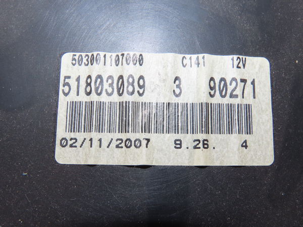 Compteur Fiat GRANDE PUNTO (199_) 1.3 d multijet (199.axd11, 199.axd1a, 199.axd1b,... (2005-2010) 5 portes