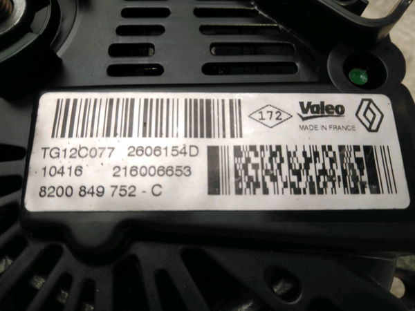 Alternateur RENAULT GRAND SCENIC 3