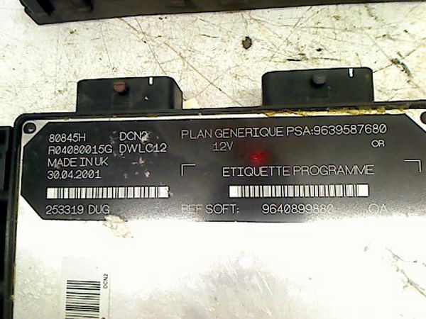 Bloc compteur  bsi Peugeot 206 3-5 portes (2A-C) 1.9 d (1998-2001) 5 portes