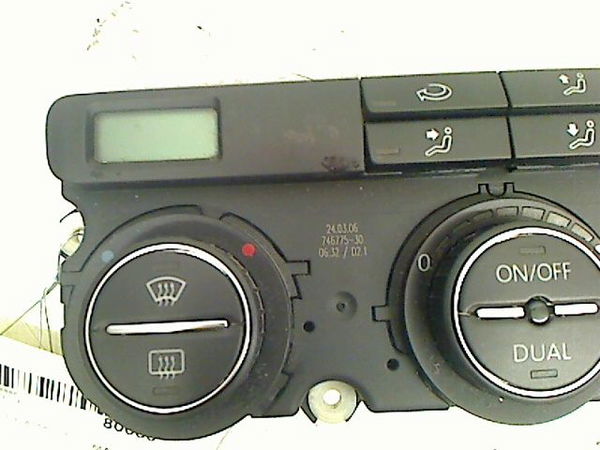 Commande de chauffage Volkswagen PASSAT B6 Variant (3C5) 1.9 tdi (2005-2010)