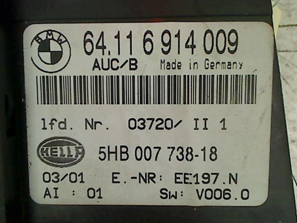 Commande de chauffage Bmw 3 Coupé (E46) 330 ci (2000-2006)