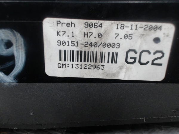 Commande de chauffage Opel ASTRA H Break (A04) 1.7 cdti (l35) (2004-2010)
