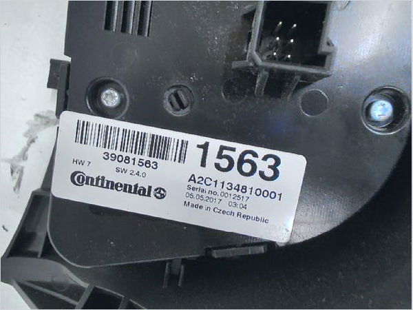 Commande de chauffage Opel ZAFIRA TOURER C (P12) 1.6 cdti (75) (2013)