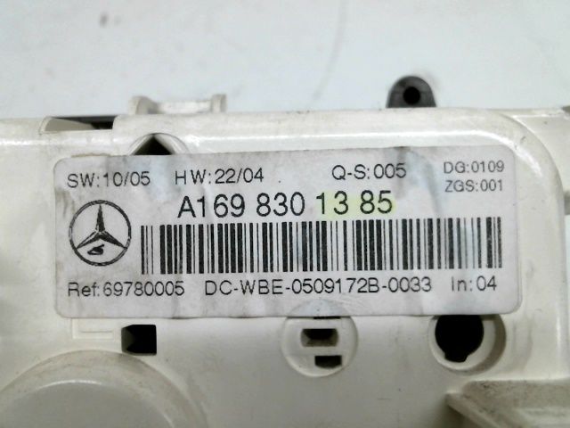 Commande de chauffage MERCEDES CLASSE A