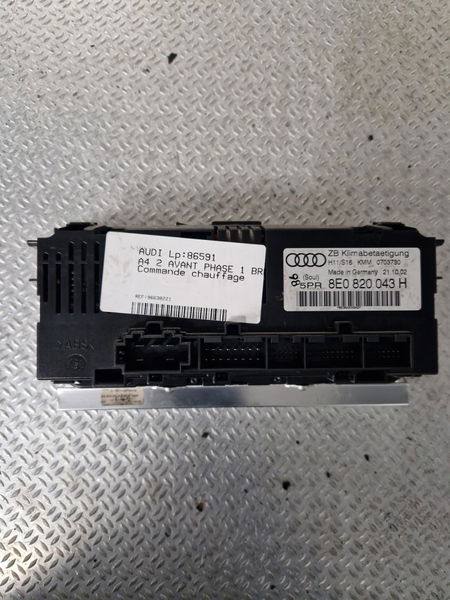 Commande de chauffage Audi A4 B6 Avant (8E5) 1.9 tdi (2001-2004)
