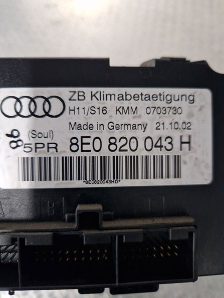 Commande de chauffage Audi A4 B6 Avant (8E5) 1.9 tdi (2001-2004)
