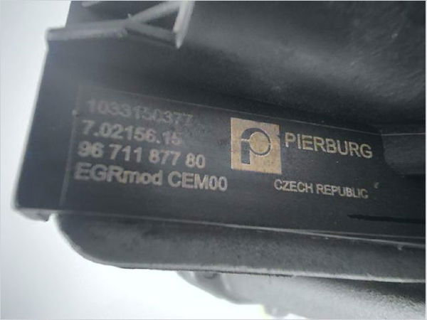 Vanne egr Peugeot 206 (2L_, 2M_) 1.4 hdi eco 70 (2009-2013) 5 portes