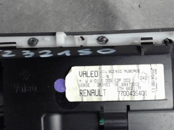 Commande de chauffage Renault SCÉNIC I Monospace (JA0-1_, FA0_) 1.6 (ja00, ja16, ja15, ja19, ja1v, ja2b, ja2c, ja0b,... (1999-2003) 5 portes
