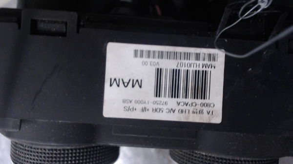 Commande de chauffage Kia PICANTO II (TA) 1.0 (2011-2017)