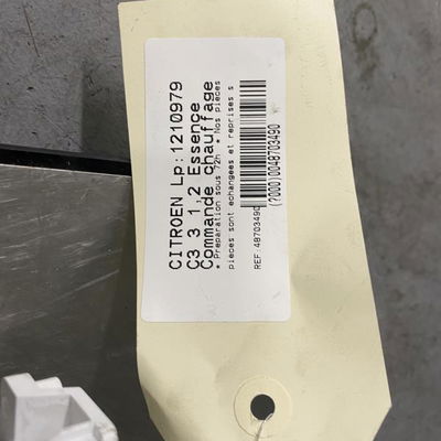 Commande de chauffage Citroën C3 III (SX) 1.2 vti 68 (2016) 5 portes