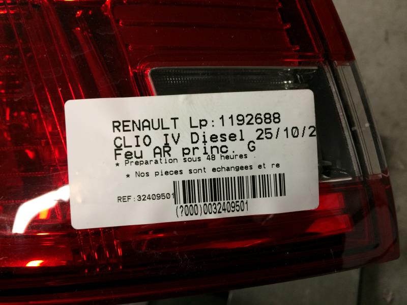 Feu arrière gauche RENAULT CLIO 4