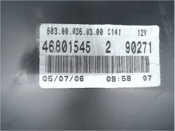 Bloc compteurs Fiat PANDA (169_) 1.2 4x4 (169.axb2a) (2004)