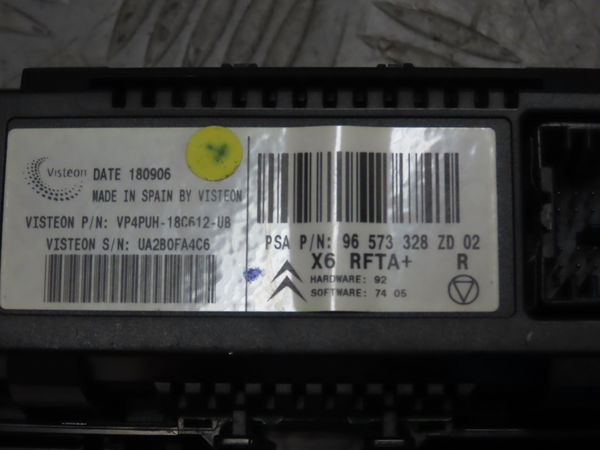 Commande de chauffage CITROEN C6