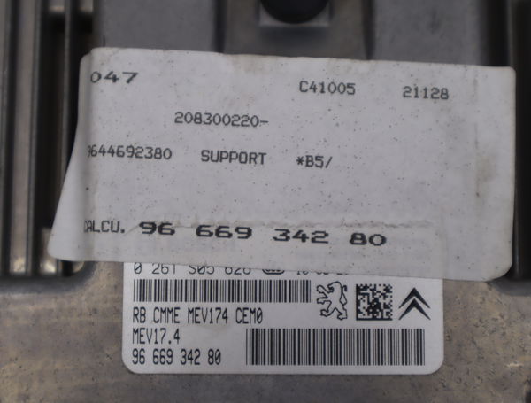Calculateur moteur Citroën C4 I (LC_) 1.6 vti 120 (2008-2011)